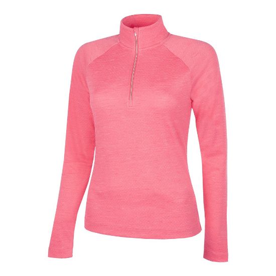 Galvin Green Ladies Diora Insula Rose Golf Midlayer Front View