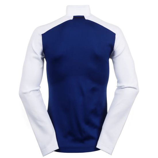 J.Lindeberg Men's Terry Blue Golf Midlayer Back View