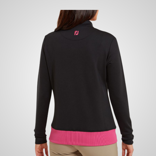 Picture of FootJoy Ladies Full Zip Knit Colour Block Golf Midlayer