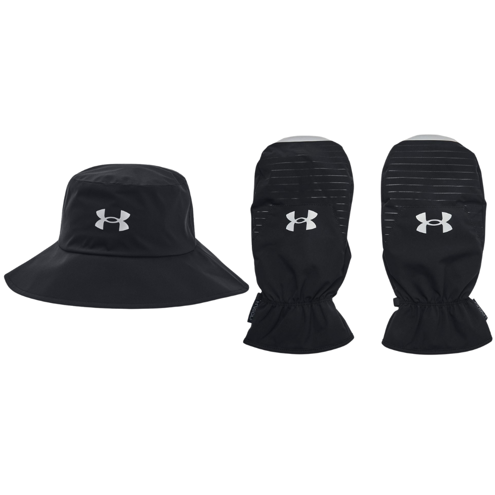 Under Armour Men's Bucket Hat & Trolley Mittens Bundle