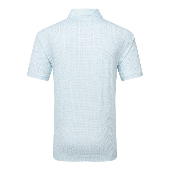 Picture of FootJoy Men's Houndstooth Geo Lisle Golf Polo Shirt