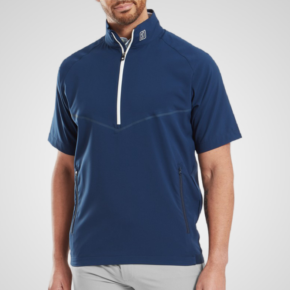 FootJoy Men's Zephyr Short Sleeve Windshirt Golf Midlayer