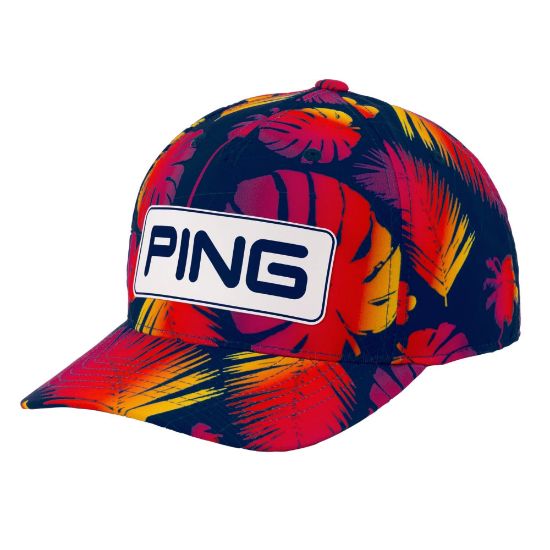 Picture of PING Men's Tour Electric Sunset Snapback Golf Cap