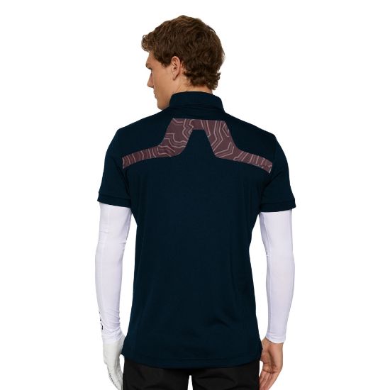 Picture of J.Lindeberg Men's KV Print Golf Polo Shirt Shirt