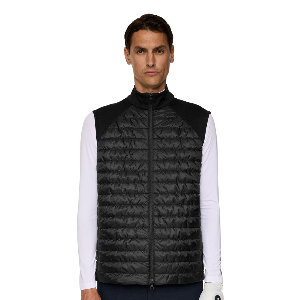 J.Lindeberg Men's Hayden Quilt Hybrid Golf Vest