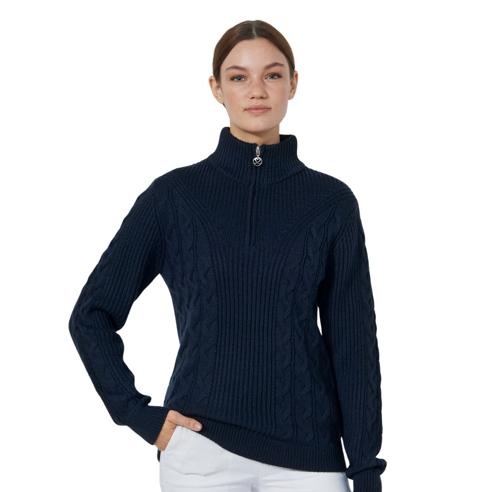 Daily Sports Ladies Cable Unlined Pullover Golf Sweater
