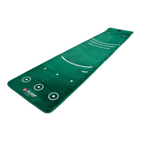 Picture of Pure2Improve Golf Dual Grain Putting Mat w/ Broom